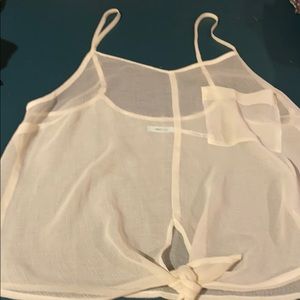 Kimchi Blue sheer top, M